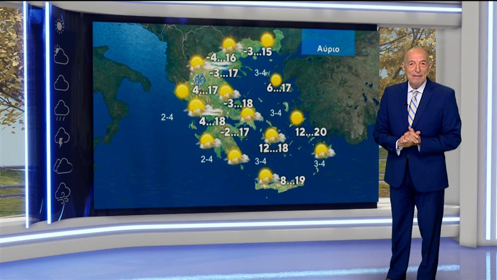 Δελτίο καιρού στις 13:15 – 17-12-2025