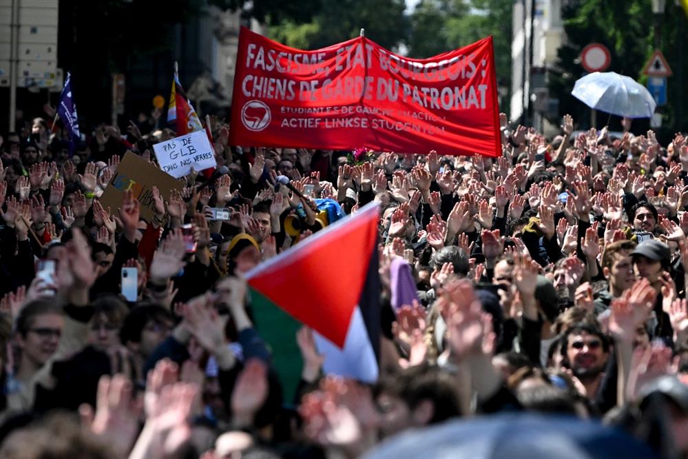 Βέλγιο - Αντιφασιστική διαδήλωση Βέλγιο - Αντιφασιστική διαδήλωση