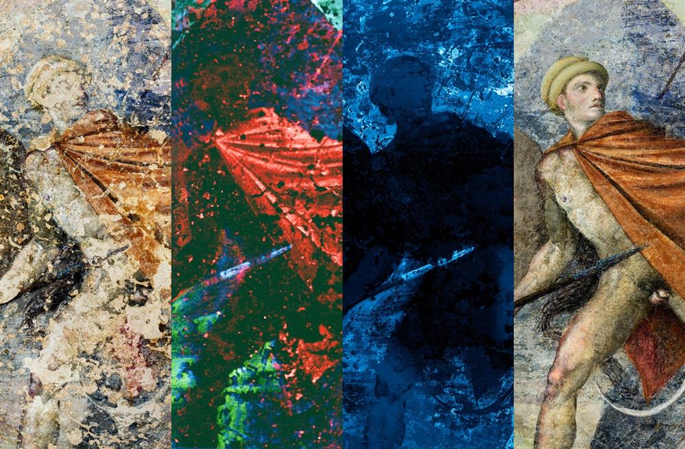 Βεργίνα - Τοιχογραφία - Κυνήγι - ζωφόρος - Φίλιππος Β - Αιγές