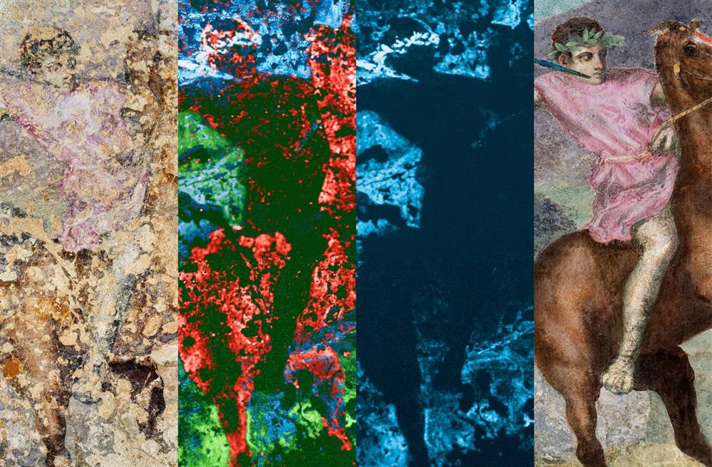 Βεργίνα - Τοιχογραφία - Κυνήγι - ζωφόρος - Φίλιππος Β - Αιγές