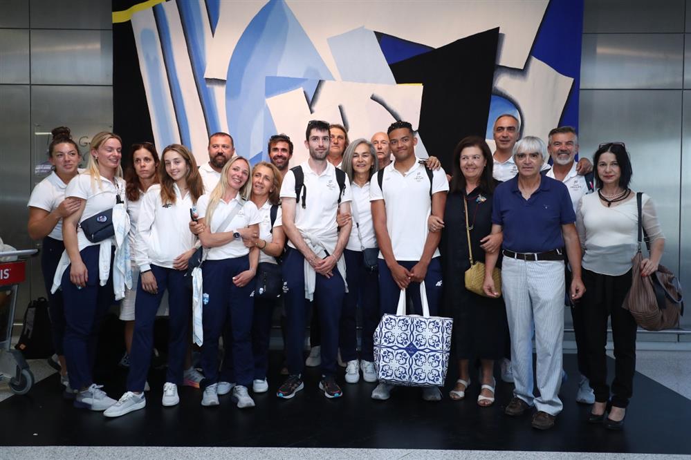 Ελληνική αποστολή - Ολυμπιακοί αγώνες - επιστροφή Ελληνική αποστολή - Ολυμπιακοί αγώνες - επιστροφή