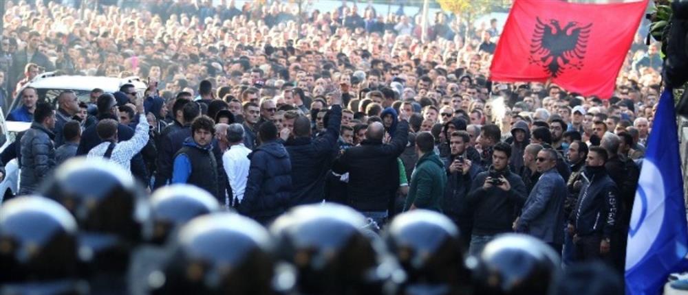 Αλβανια - Τιρανα - διαδηλωση Αλβανια - Τιρανα - διαδηλωση