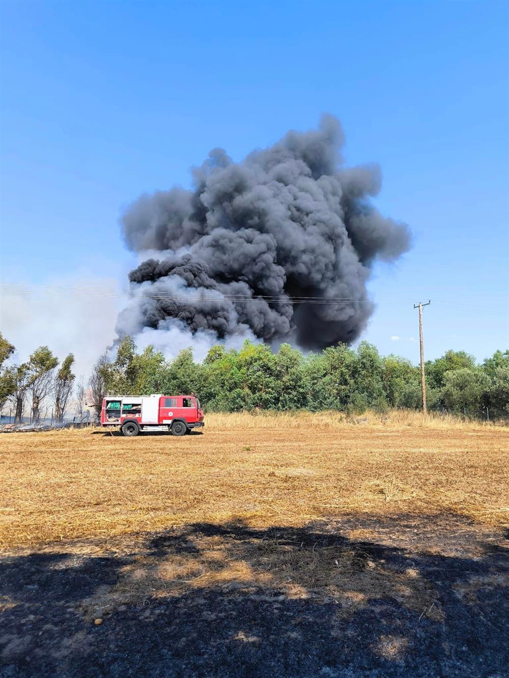 Αχαΐα - εργοστάσιο πλαστικών - φωτιά Αχαΐα - εργοστάσιο πλαστικών - φωτιά