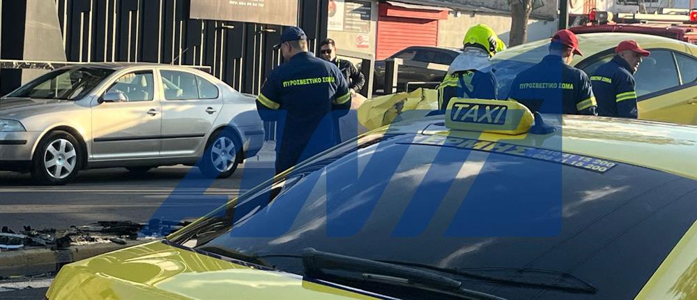 ταξί - τροχαίο - πειραιώς