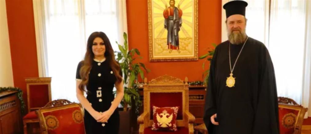 Συνάντηση της Κίμπερλι Γκίλφοϊλ με τον Mητροπολίτη Θεσσαλονίκης Φιλόθεο