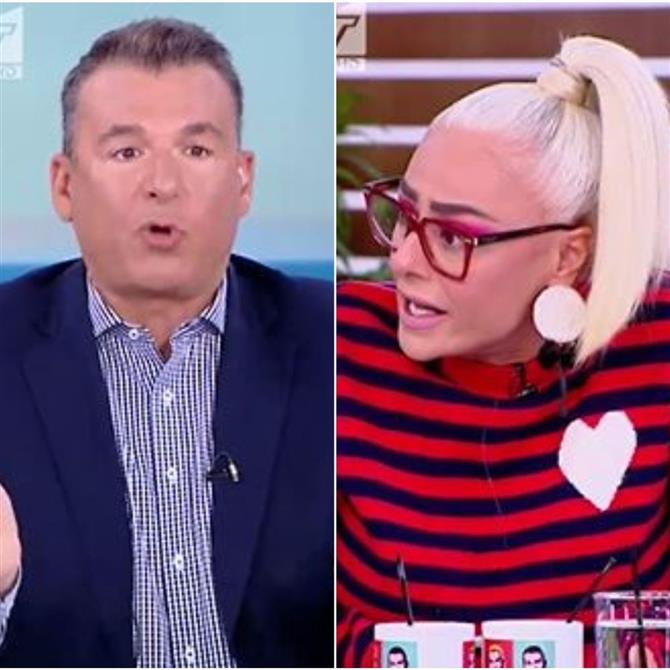 Γιώργος Λιάγκας σε Άρια Καλύβα: "Έχω πάρει τον λόγο να μιλήσω και πετάγεσαι πάντα. Σε παρακαλώ πολύ, μην το κάνεις"