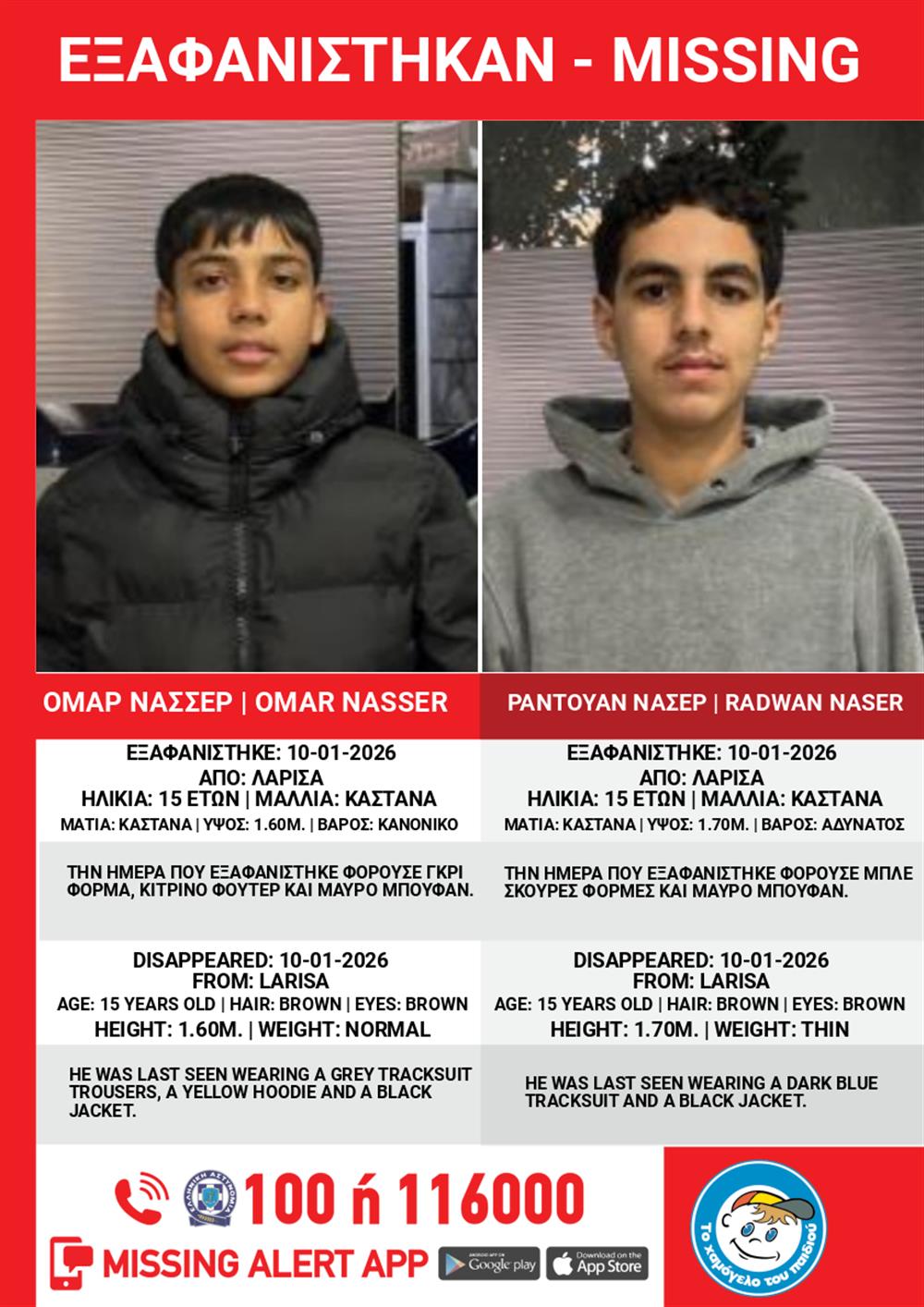 εξαφανιση - ανηλικος